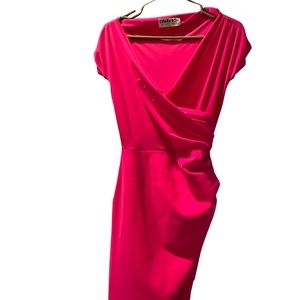Bright pink (hot pink) Chiara Boni dress size 42/size 6